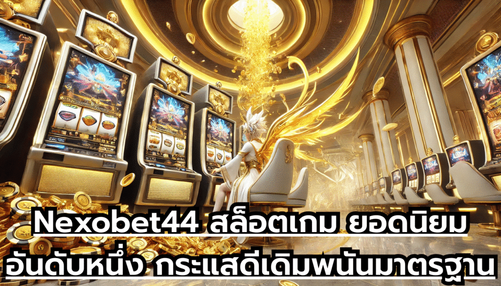 ์Nexobet44 สล็อตเกม ยอดนิยมอันดับหนึ่ง กระแสดี ระบบเดิมพนันมาตรฐานโลก เกมได้เงินจริง ไม่มีโกง